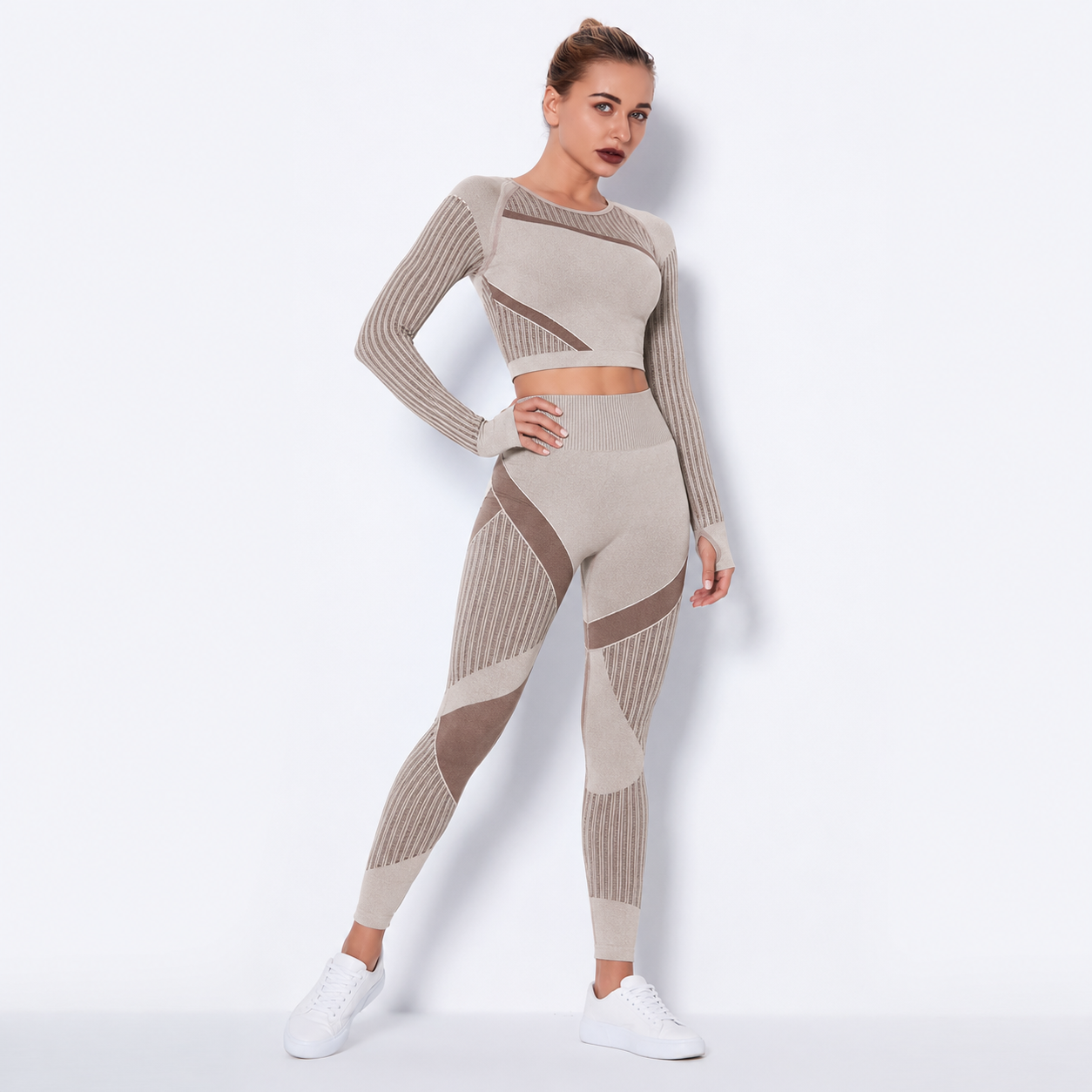 Hollow Out Seamless Yoga Set Sport Outfits Women Black Two 2 Piece Crop Top Bra Leggings Workout Gym suit Fitness Sport Sets