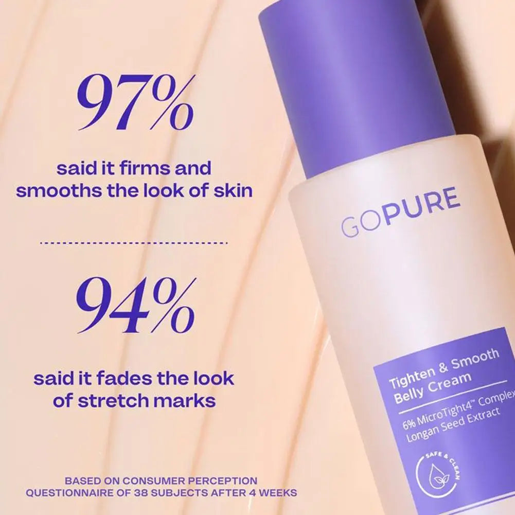 Revitalize Your Skin with 125Ml GOPURE Tighten & Smooth Belly Cream – The Ultimate Nourishing Lotion for Postpartum Care