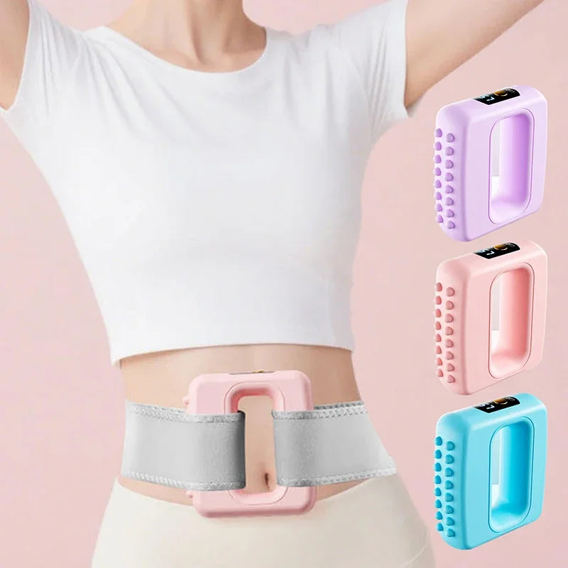 Electric Fascia Ring Massager Full Body Slimming Deep Tissue Vibration Massage with Belt Adjustable for Fat Burning&Shaping