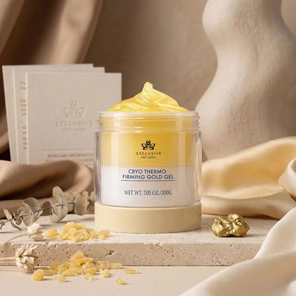 Cryo Thermo Firming Gold Gel, anti Cellulite Body Firming Cream for Saggy Skin Boost Skin Elasticity Lifting Tightening Sculpt